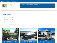 Tablet Screenshot of dauphinislandvacationrentals.com